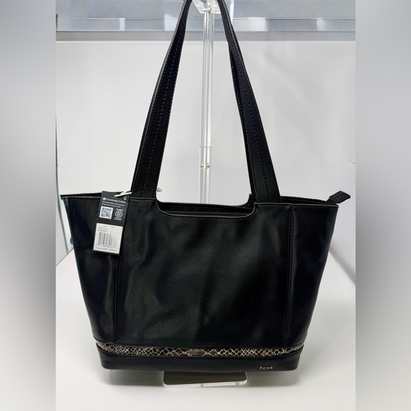 The Sak Handbags - The Sak Black Leather Tote Bag NWT